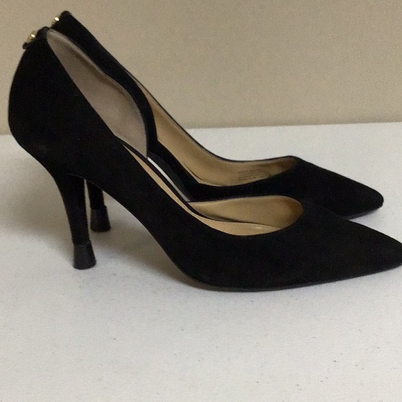 Women’s Michael Kors Black Leather Heels size 8.5 - Picture 3 of 7